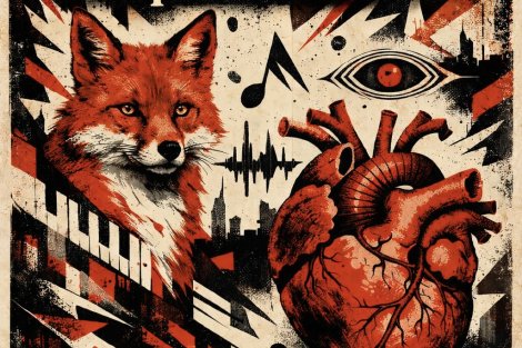 KI-Grafik von einem Fuchs und einem Herz