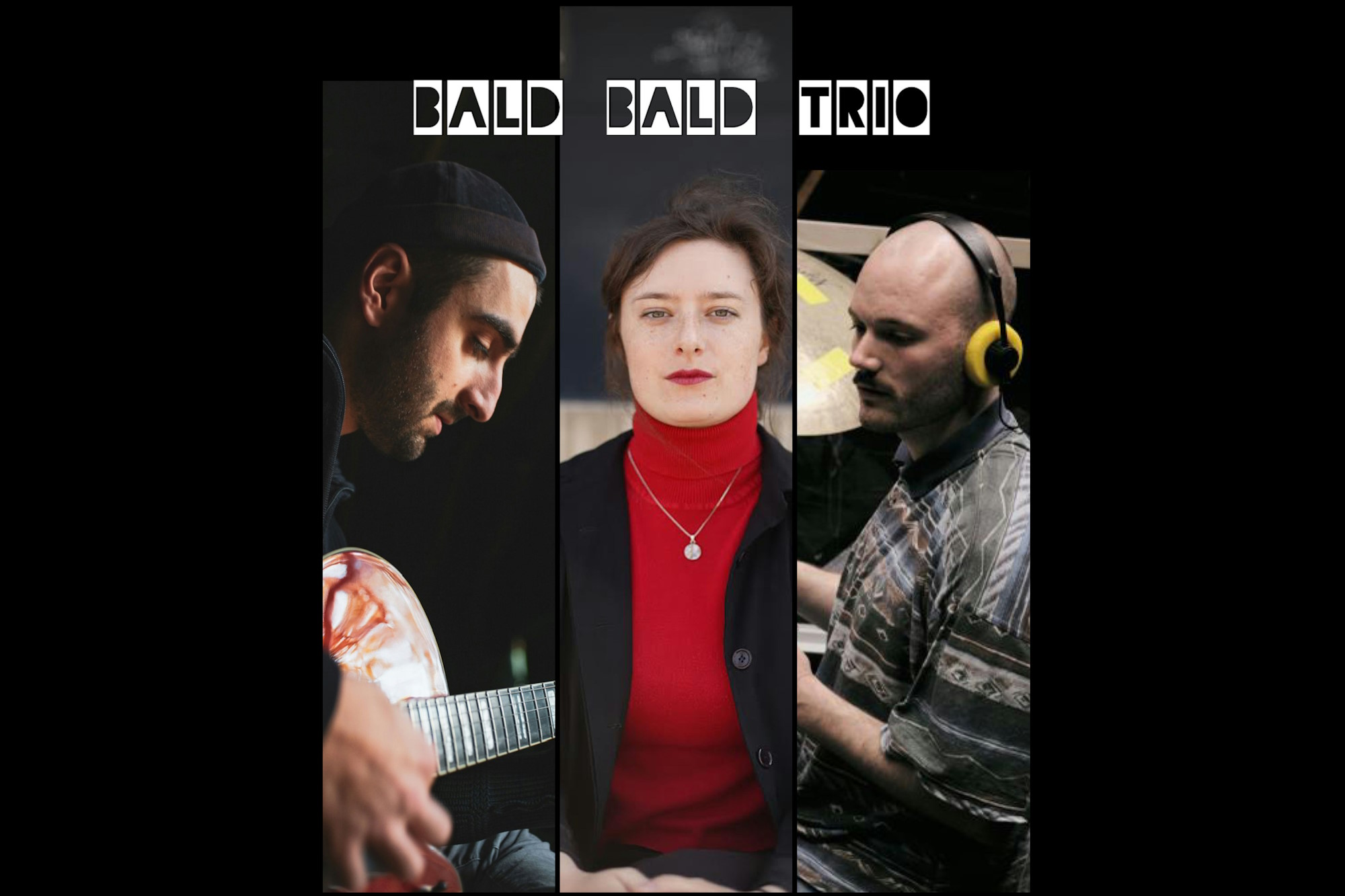 Collage Mitglieder des Bald Bald Trios